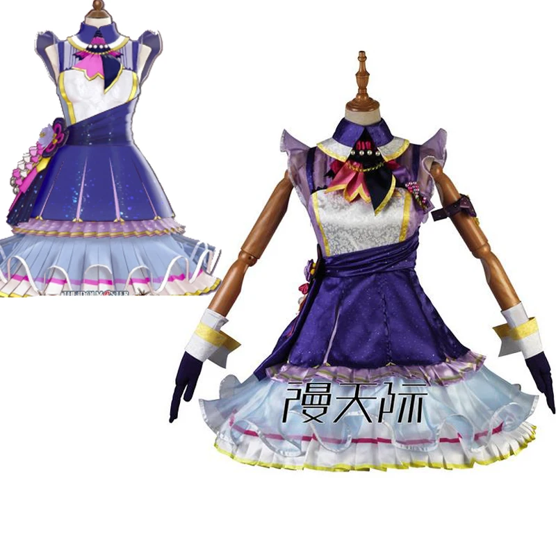 

Anime! The IDOLM@STER:Platinum Stars Hoshii Miki Lolita Dress Lovely Uniform Cosplay Costume Halloween Party Suit Free Shipping