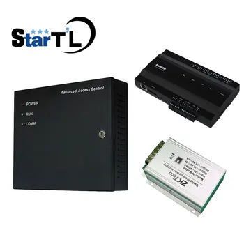 

Free Shipping ZK inbio160 door access control panel fingerprint and RFID access control board system+With Power Supply Box