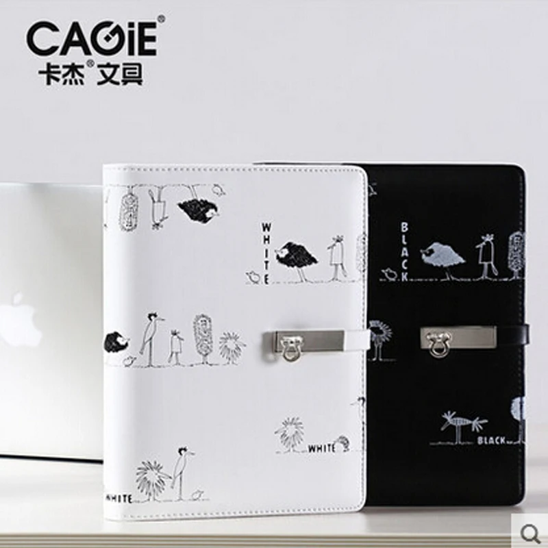 CAGIE Cute Travelers Notebook Refill a5 Binder Personal Diary Spiral Filofax a6 Planner Dividers Leather Organizer Agenda