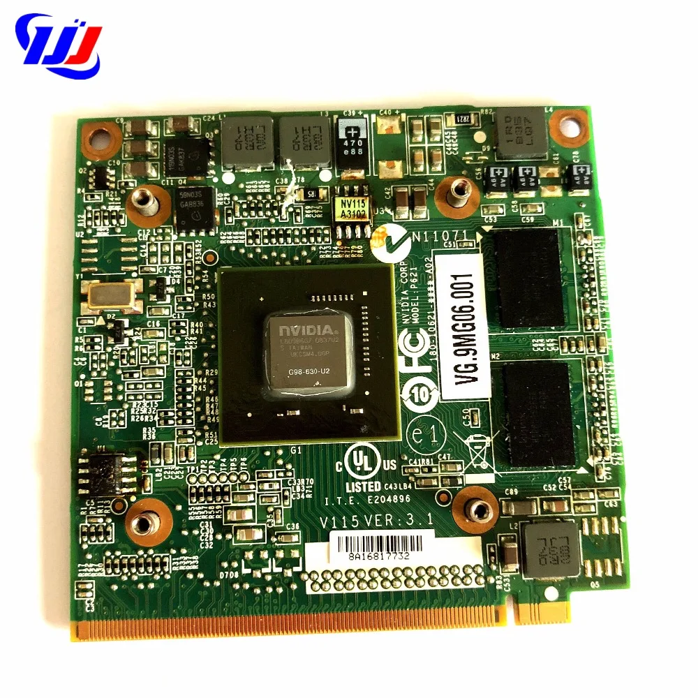 Для cer A spire 4630G 5520G 6930G 7720G 7730G Laptop n Vidia GeForce 9300M GS 256MB G98-630-U2 DDR2 MXM II графическая видеокарта