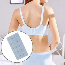 Эластичный удлинитель для бюстгальтера из нержавеющей стали, 3 ряда, 5 крючков, удлиняющая кнопка, три крючка, регулируемая застежка для нижнего белья для женщин