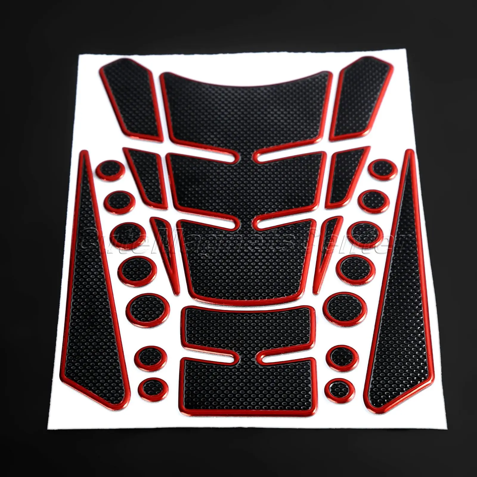 Mtsooning Motorcycle Universal Fuel Tank Pad Protector Sticker Decal 3D