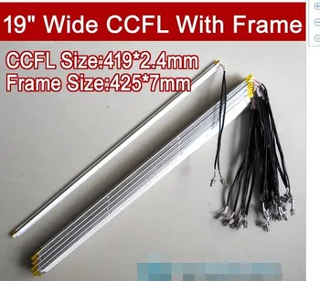 

20PCS 19'' inch wide dual lamps CCFL with frame,LCD lamp backlight with housing,CCFL with cover,CCFL:419mmx2.4mm,FRAME:425mmx7mm