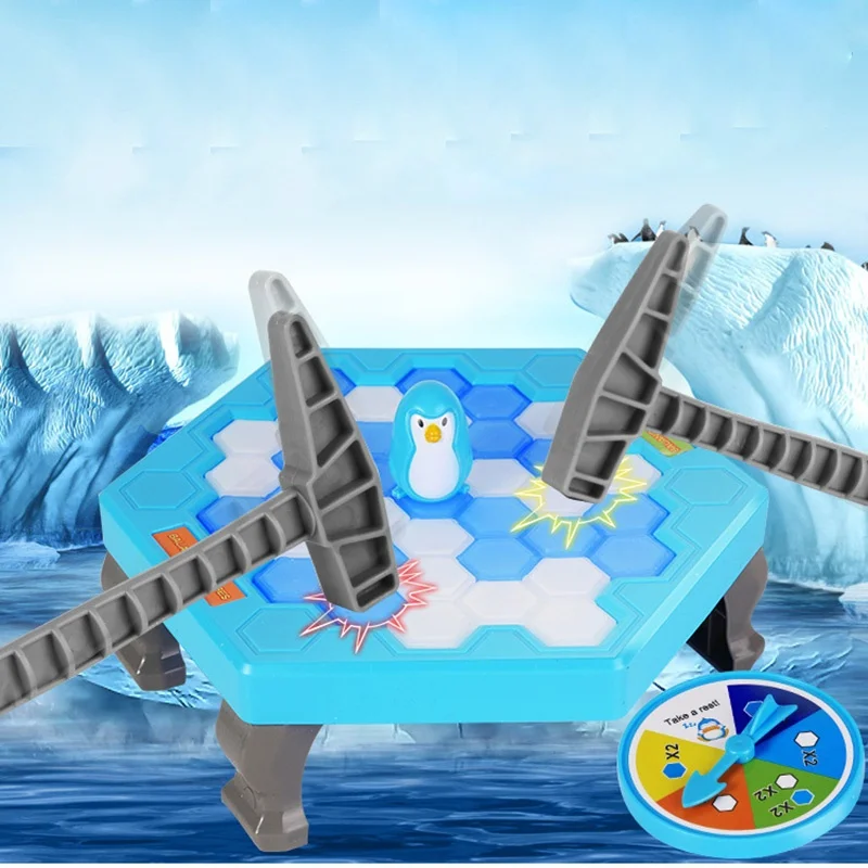 New Small Penguin Trap Ice Breaker Game Save Penguin Ice Block Toy