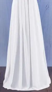 Недорогие длинные шифоновые платья-терапция конфетного цвета для подружек невесты Платья на выпускной и вечеринки - Цвет: Ivory