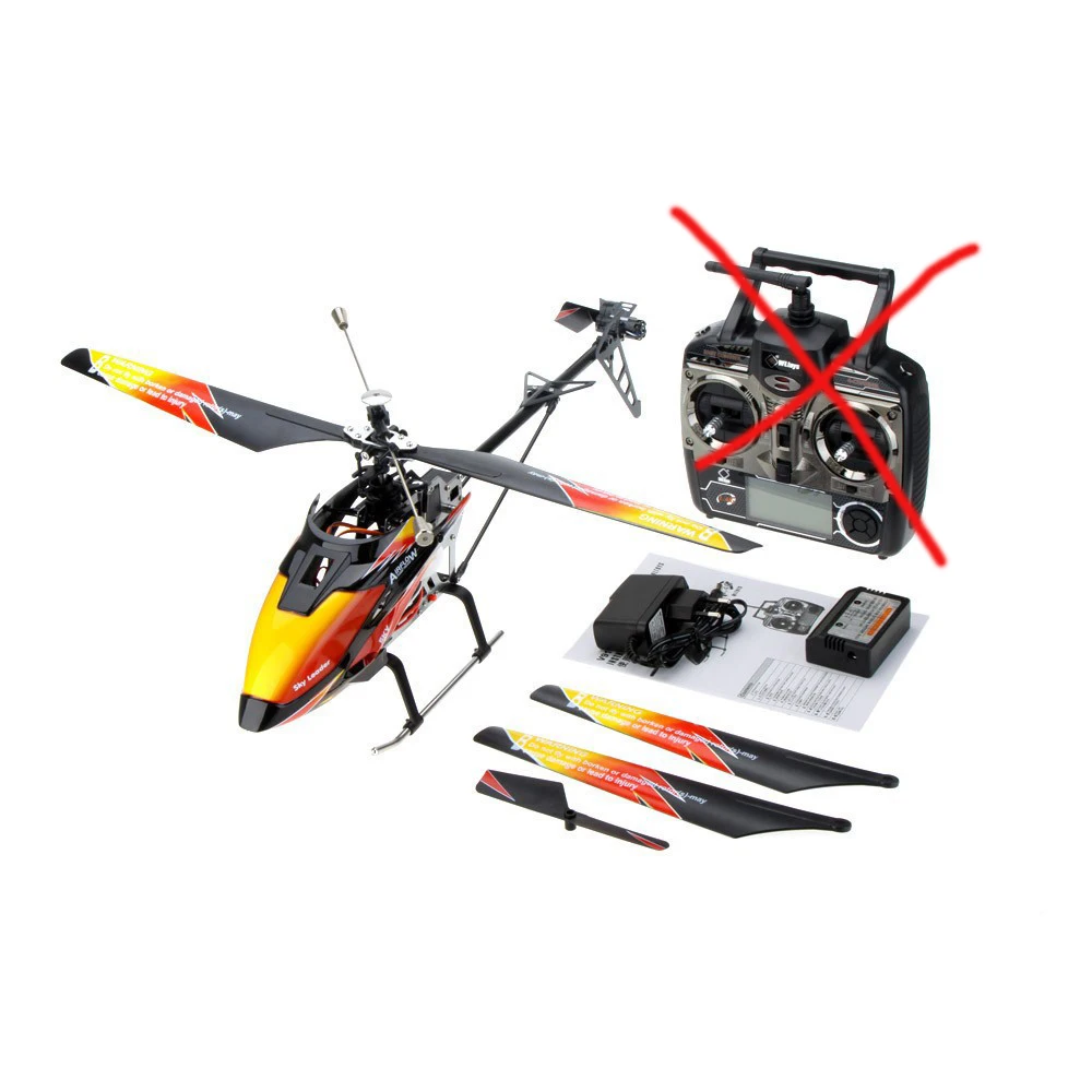 Wltoys V913 бесщеточная версия без транмиттера V913B RC вертолет BNF с батареей и зарядным устройством(без контроллера