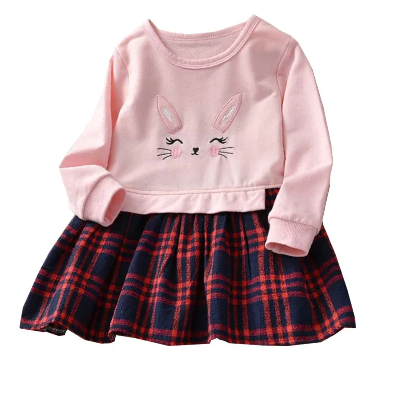 

Kids Dresses For Girls Winter Baby Girl Clothes Plaid Baby Dress Causal Children Girl Dresses