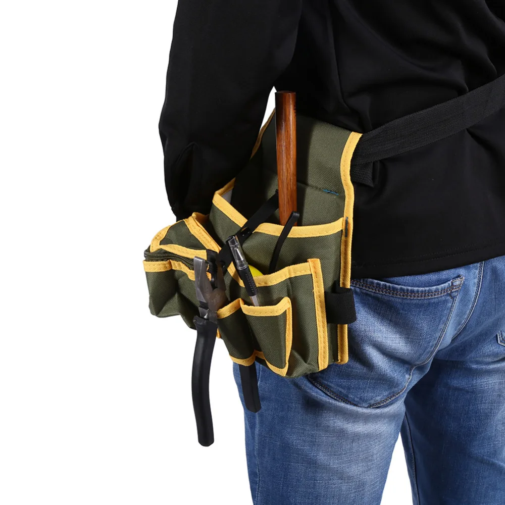 Несколько карман Холст сумка с поясом Аппаратные средства механика электрик Tool Pack