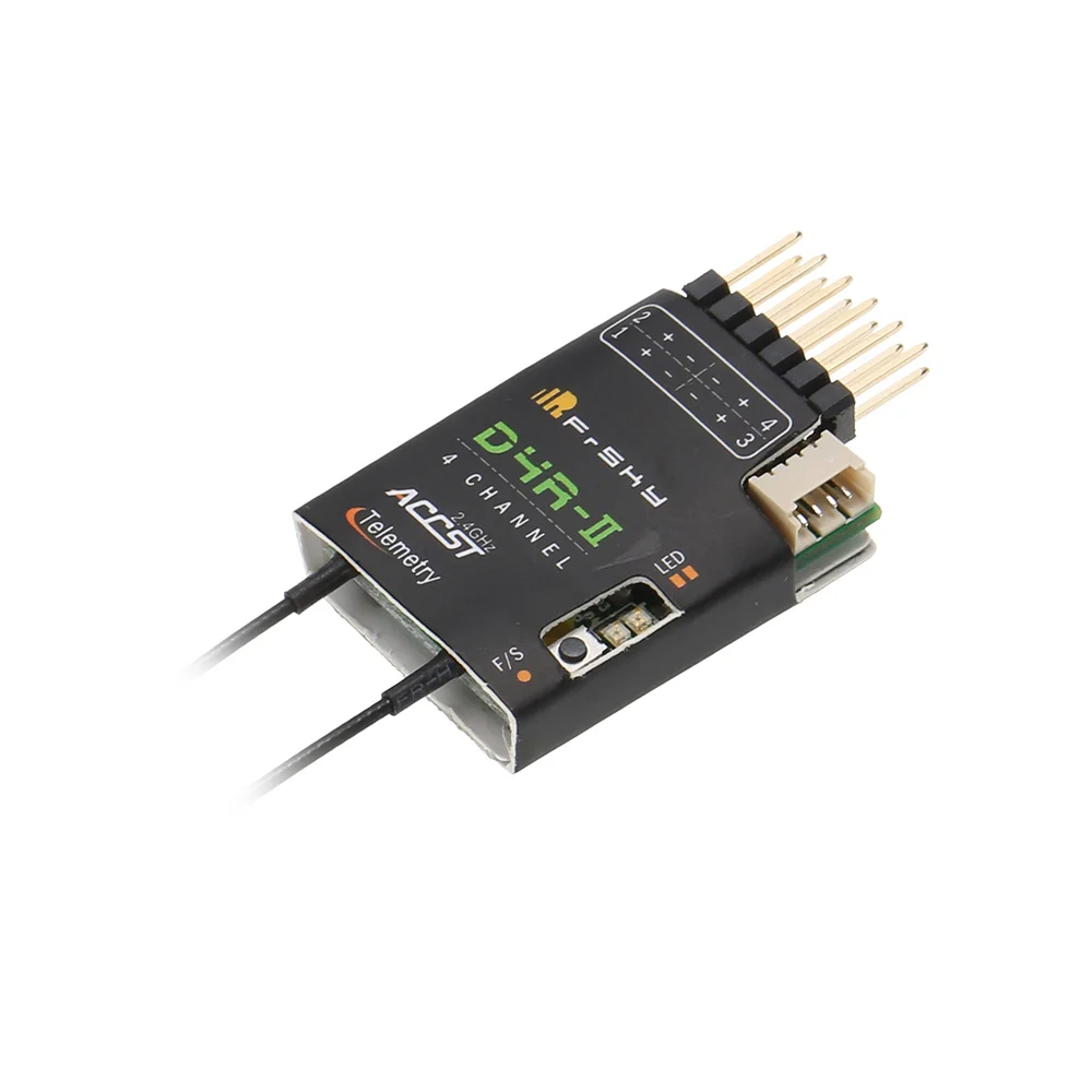 

Original FrSky D4R-II 2.4G 4CH Telemetry Receiver with CPPM Output Data Port for FrSky Taranis X9D Plus