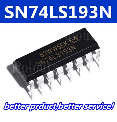 Бесплатная доставка 10 шт./лот SN74ALS193N 74LS193 SN74LS193 HD74LS193P 74LS193P SN74LS193N 74LS193N DIP 16|Запасные