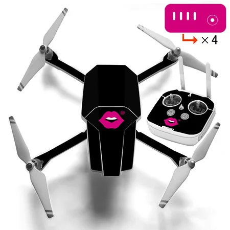 

DJI Spark Body & Battery Skin Sticker Shark Face Decal Drone cover 3M Waterproof Accessory for DJI phantom 3
