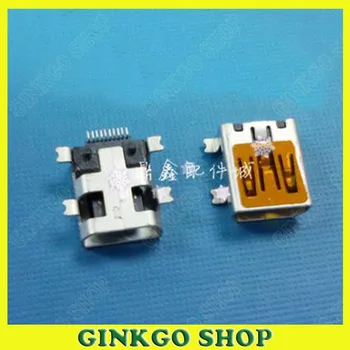 

50pcs 10Pin 10P Mini USB Power Data Socket Sink Type Mini usb Connectors With Column SMD