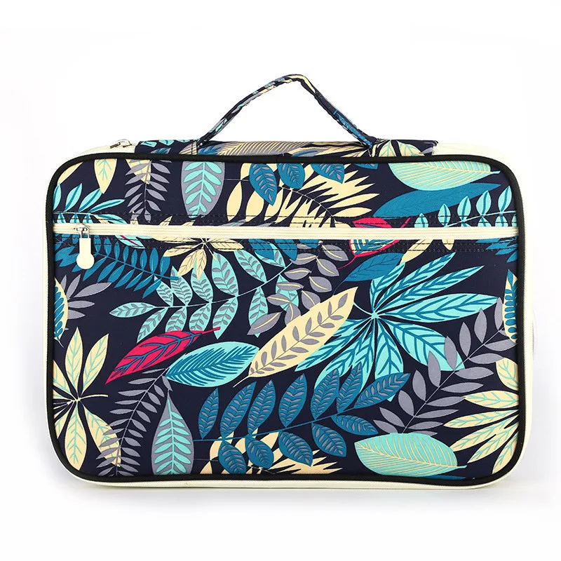 

New Leaves Waterproof Business Book A4 Paper File Folder Bags Ocument Bag Notebooks Pens iPad Multifunction Storage Bag