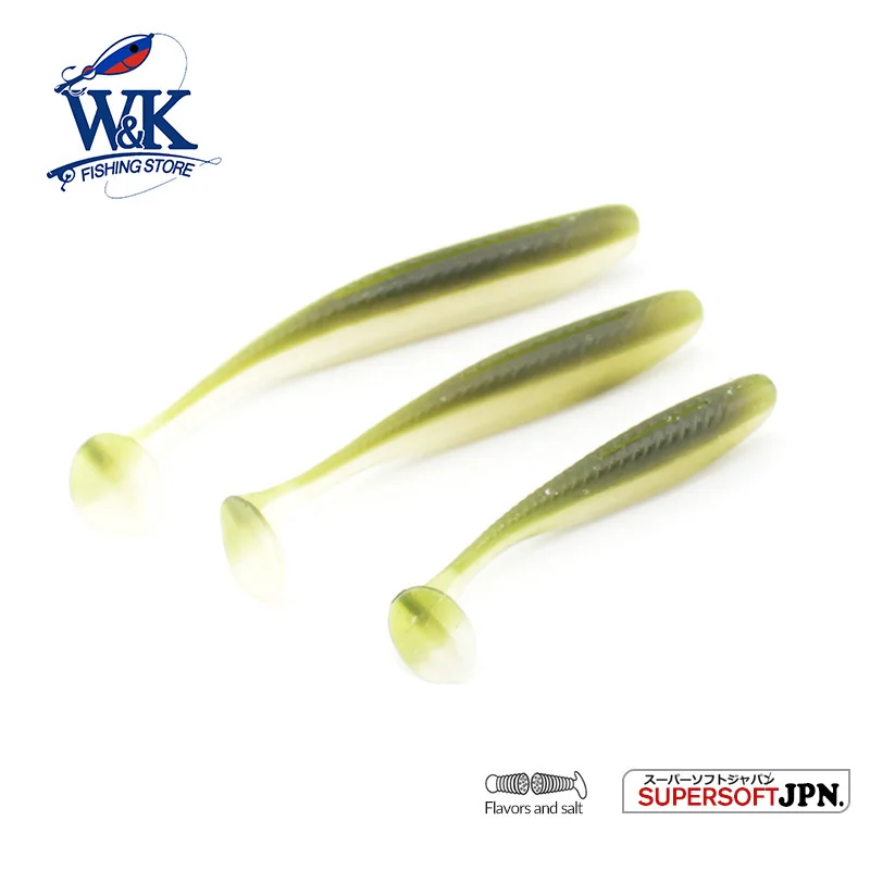 

Soft Fishing Lure Jerkbait Feeder Rock Fish Halibut Salmon Muskie Fishing Bait 3.5" 10 pcs/lot Soft Lure Super Soft Bait