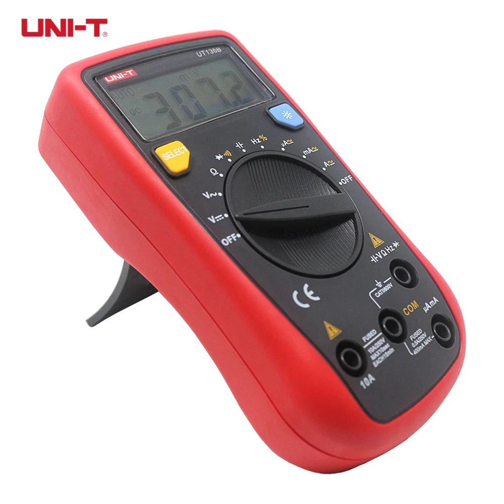 UNI T UT136B Цифровой мультиметр Mini Авто начиная с рук Multimetro AC/DC тока Напряжение