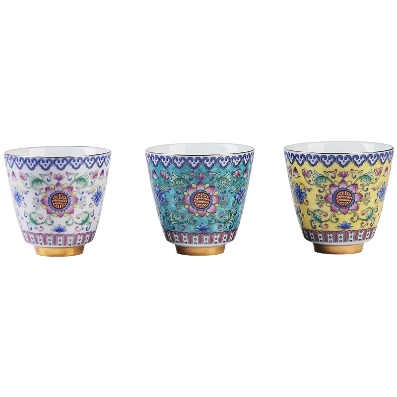 Керамическая эмалированная подсолнухая чайная посуда Boutique Jingdezhen чайный сервиз