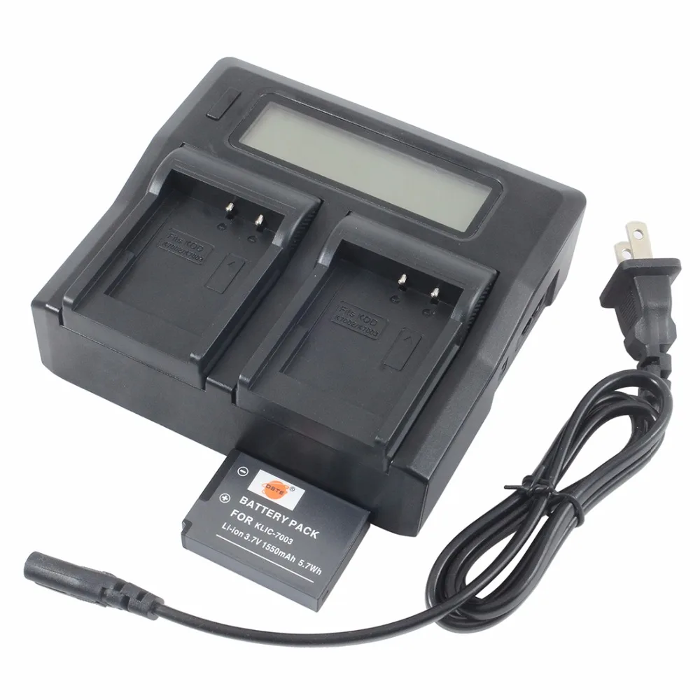 DSTE KLIC 7003 Battery with 1.5A Dual Charger for KODAK EasyShare V1003