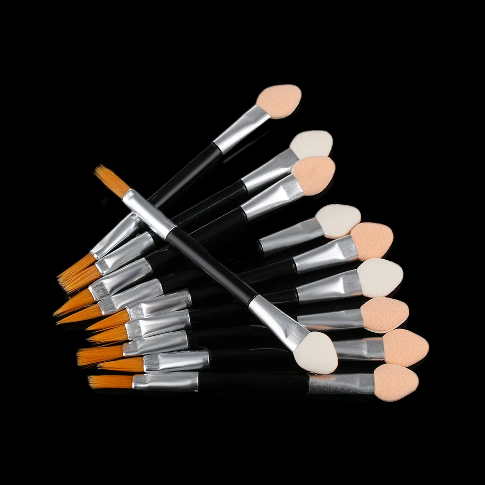 20Pcs Disposable Double Ended Eyeshadow Eyeliner Sponge Brushes High
