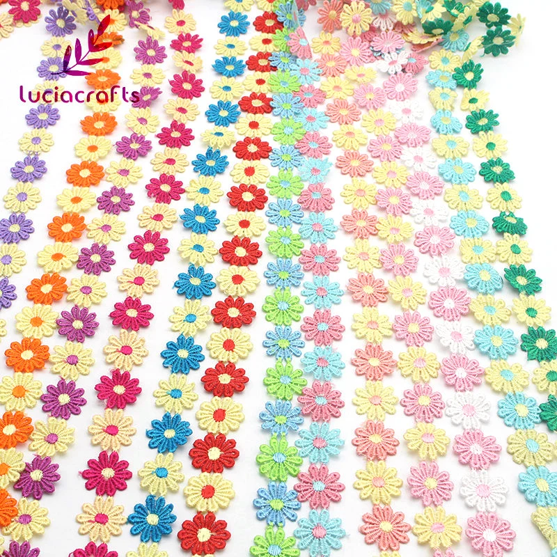 Buy Lucia crafts 2.6cm Flower Embroidery Trim Lace