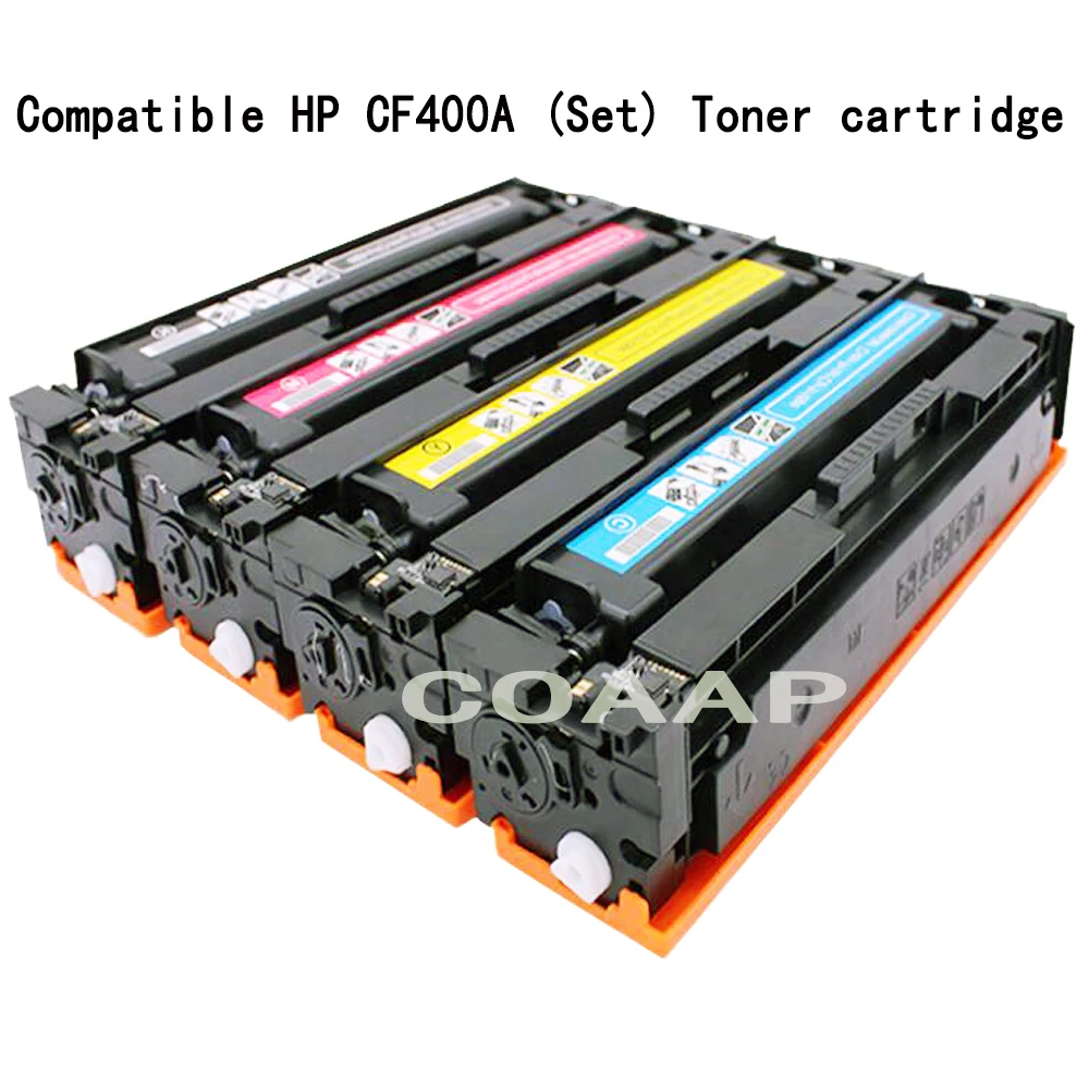 (4 шт./лот) совместимый цветной тонер-картридж CF400A CF401A CF402A F403A для HP M252n hp252 M277n M277dw