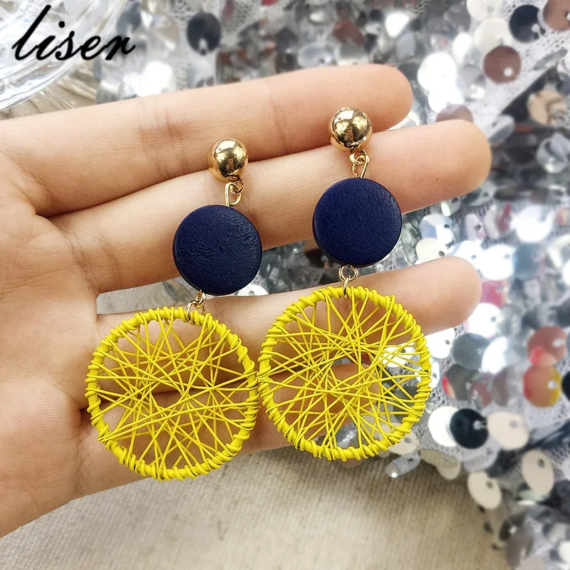 

2019 exaggerated big circle earrings female temperament personality wild circle drop earrings long sexy dangle earrings