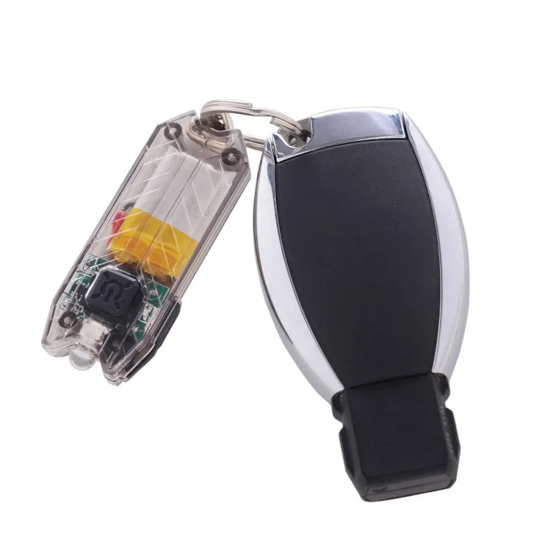 Практичный мини USB светодиодный фонарик для ключей перезаряжаемый брелок для ключей свет лампы факел 5 цветов