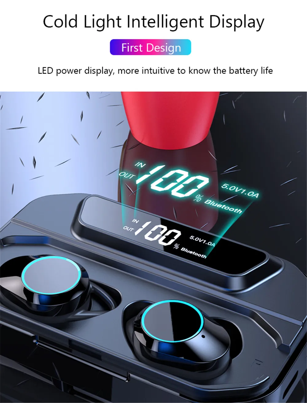 de ouvido sem fio ipx7 à prova
