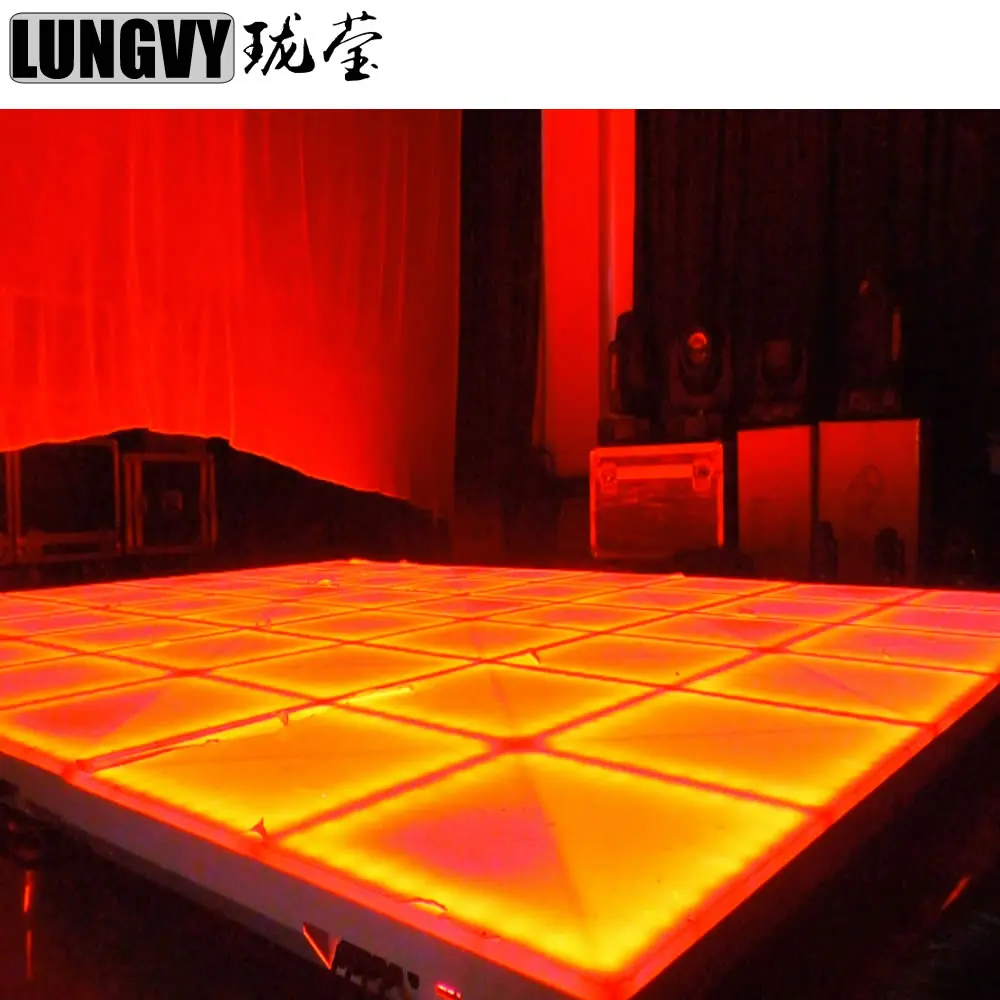 

1M*1M Led Dance Floor DMX 512 RGB Full Color Led Wedding Cheap Dance Panel for Party Garden Hotel Decoration
