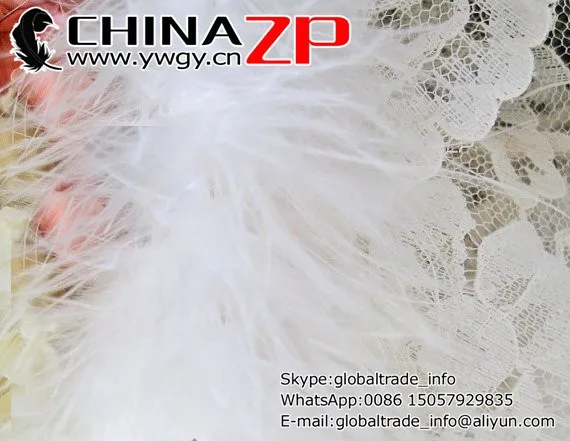 White Marabou Boa, 2 YARDS - SNOW WHITE Marabou Feather Boa 25g 3