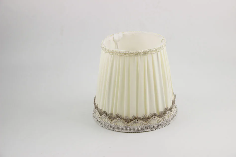 Диаметр 15,5 см/6,10 дюйма марокканский экзотический абажур, белый цвет ткань абажур для лампы, E14(отверстие 3 см