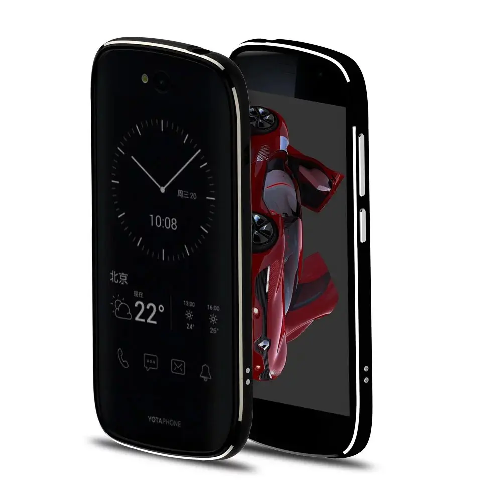 Чехол для Yota YotaPhone 2 противоударный алюминиевый гибридный бампер металлический