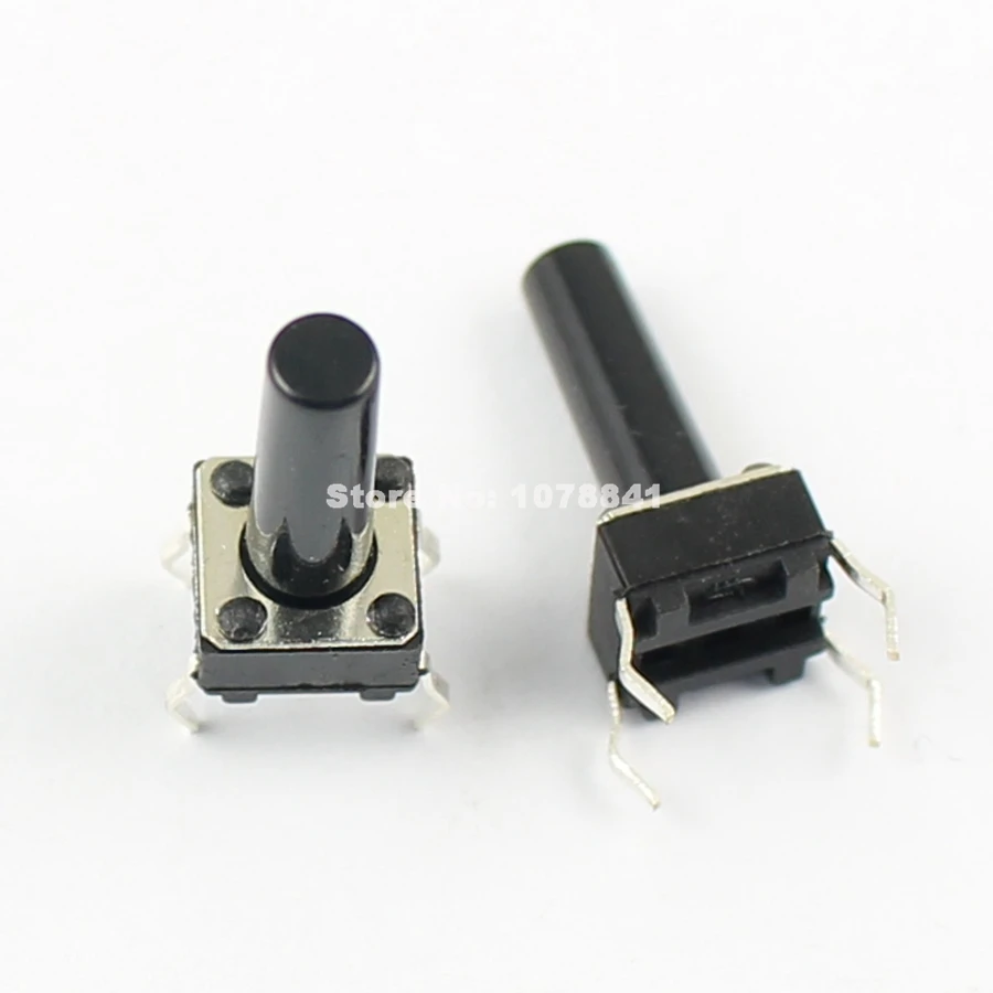 1000pcs Momentary Tactile Tact Push Button Switch 4 Pin DIP 6x6x14mm High 14mm4 button switch