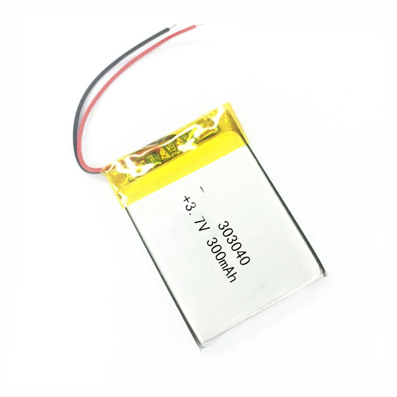 Литий полимерный аккумулятор 303040 литий ионный 3 7 В 300 мАч для bluetooth mp3 ридера lipo rc