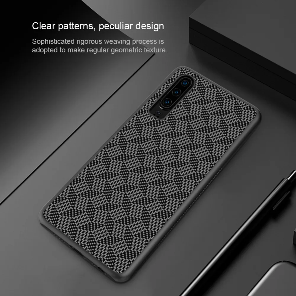 Nilkin huawei P30 чехол Nillkin из арамидных волокон Жесткий ПК Ультратонкий чехол-накладка из ТПУ с задняя крышка для телефона на магните для huawei P30 Капа