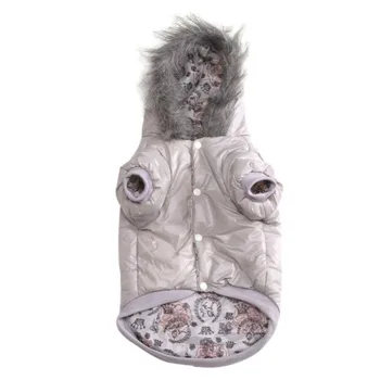 

Pet Dogs Thickened Warm Costume For Autumn Winter Puppy PU Hoodie Coat Resistant To Dirty Dog Warm Clothes New HOT