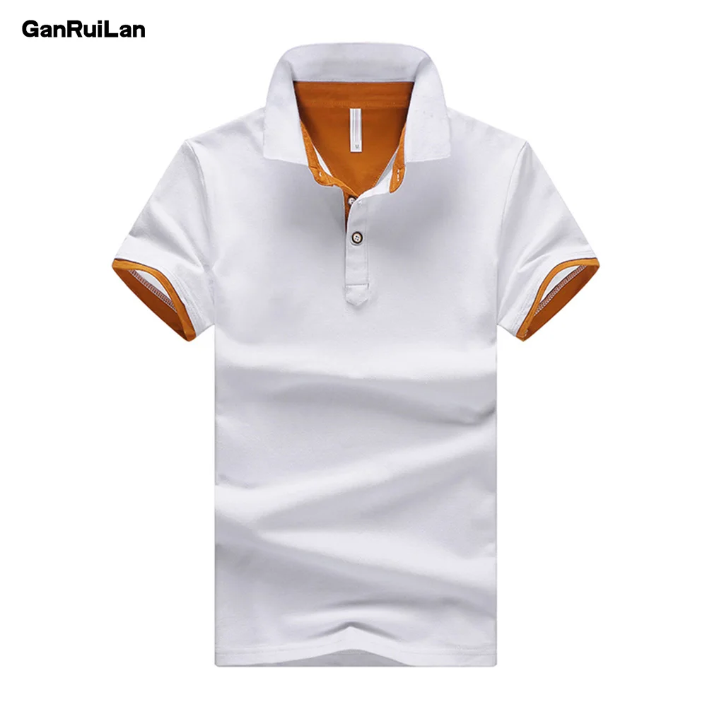 Для мужчин s летние рубашки поло Для мужчин Повседневное короткий рукав хлопковые рубашки модные поло футболки Para Hombre брендовая одежда DX-B0255