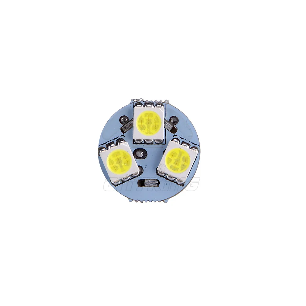 50 шт. Led BA15D 18 SMD 5050 led Задний сигнал поворота Лампа Белый 1156 1157 1142 светодиодные