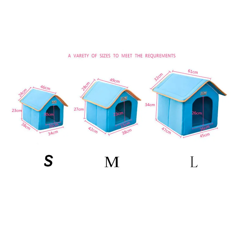 Pet House Foldable Bed With Mat Soft Winter Dog Puppy Sofa Cushion House Kennel Nest Bed For Small Medium Dogs House For Cats Pet House Foldable Bed With Mat Soft Winter Dog Puppy Sofa Cushion House Kennel Nest Bed For Small Medium Dogs House For Cats