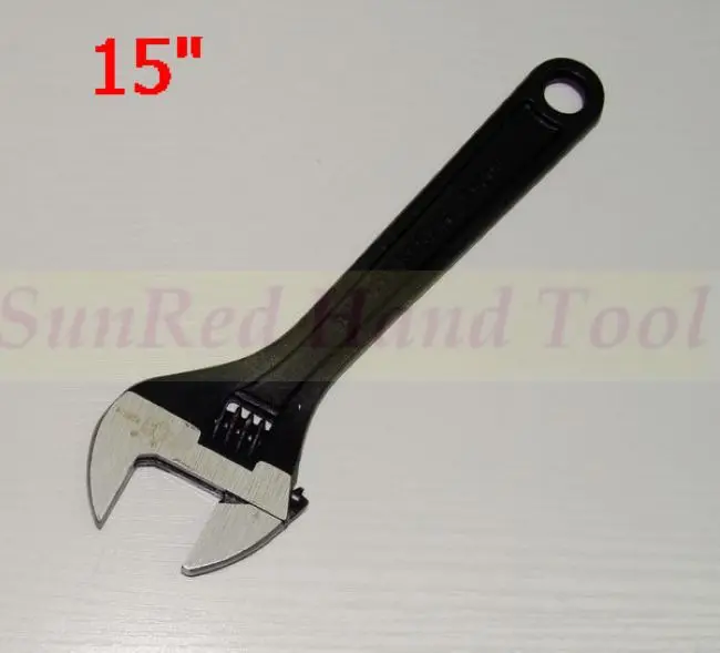 BESTIR taiwan made blacken 15" adjustable spanners wrench with clear