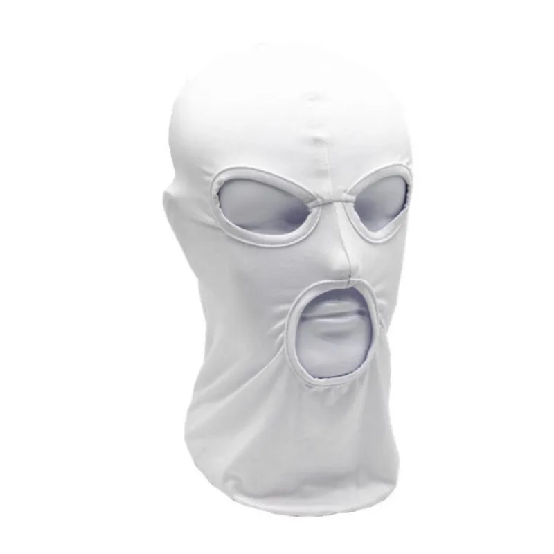Открытый Велоспорт Полный маска для защиты лица 2/3 отверстие Балаклава для езды, катания на лыжах для катания на сноуборде Зонт велосипед уход за кожей лица маски, шарфы - Цвет: C white