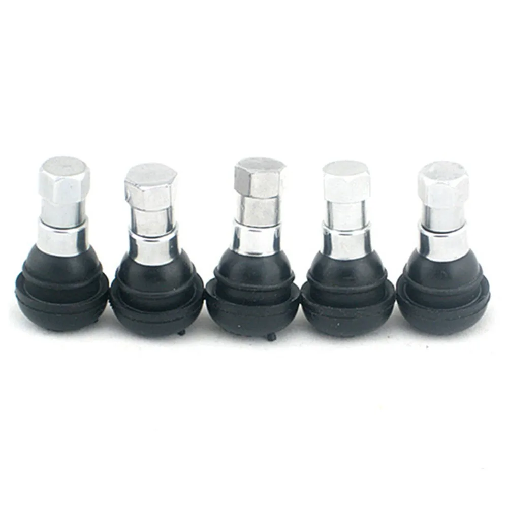 

5pcs TR412C Tire Valve Stems Short Black Rubber MOST POPULAR VALVE