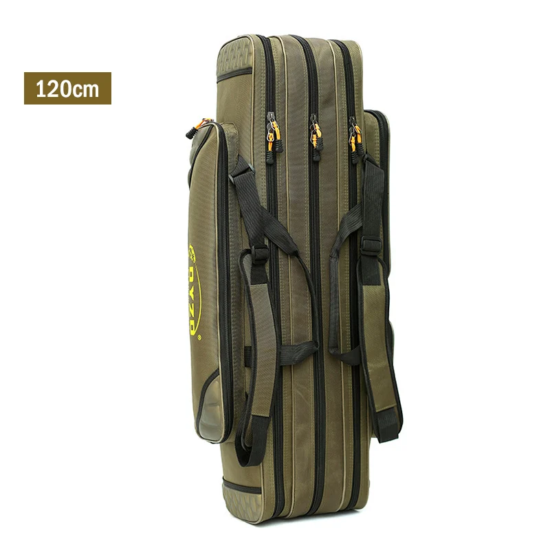 3 Layer 120cm 3 Слои/100/120 см Портативный Складная удочка Холст Удочка сумка для хранения инструментов рыболовные принадлежности мешок рыболовной удочки XA128G - Цвет: 3 Layer 120cm