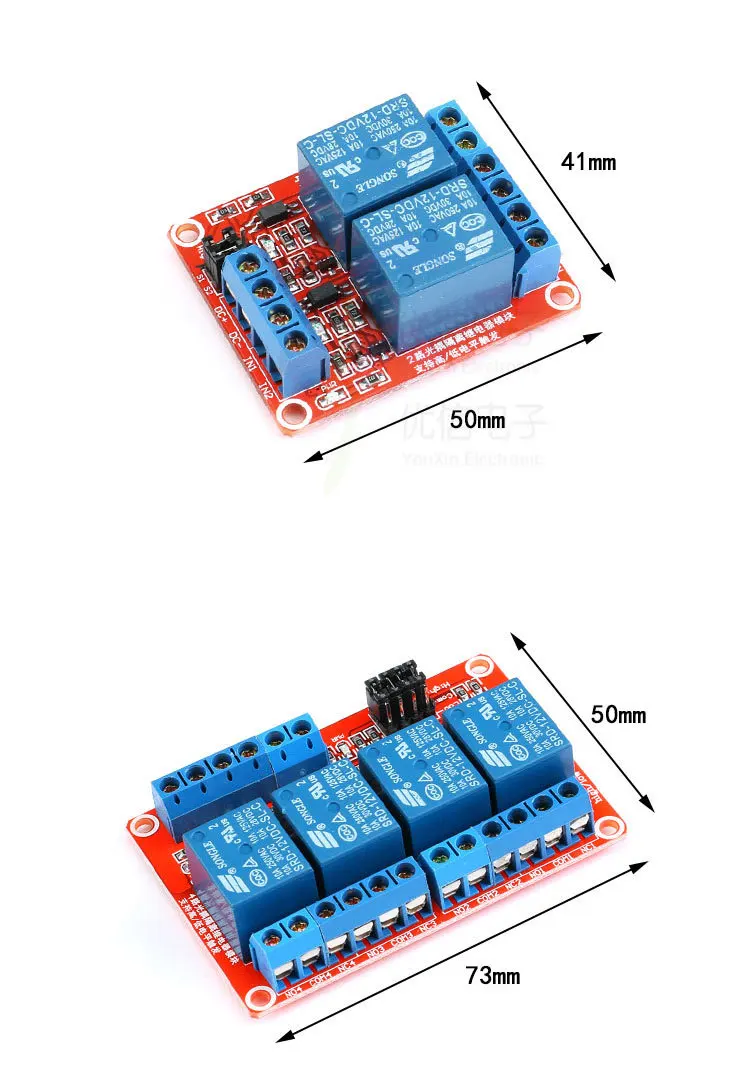 1 шт. 1 2 4 8 канальный 12 В релейный модуль щит с опора для оптопары высокий и низкий уровень триггера для Arduino красный