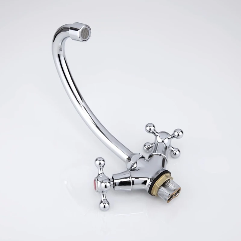 Frap 2017 Classic Kitchen Faucet Brass 360 Degree Rotation Tap Hot and Cold Water Dual Handle Torneira Cozinha Grifo Fregadero Frap 2017 Classic Kitchen Faucet Brass 360 Degree Rotation Tap Hot and Cold Water Dual Handle Torneira Cozinha Grifo Fregadero