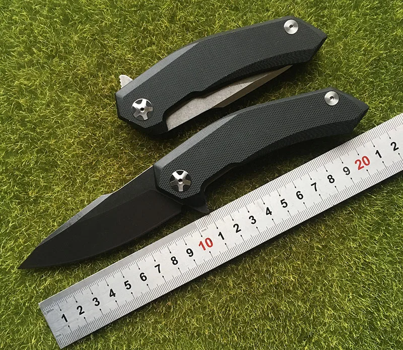 

TIGEND high quality ZT0095 Flipper folding knife 9Cr14Mov blade G10 handle outdoor camping hunting pocket fruit Knives EDC tools