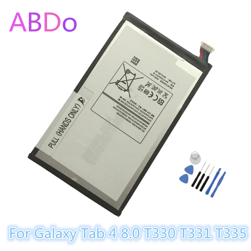 EB-BT330FBE Tablet Battery For Samsung Galaxy Tab 4 8.0 SM-T330 T331 T331C T335 4450mAh Replacement Batteries AAA Quality | Мобильные