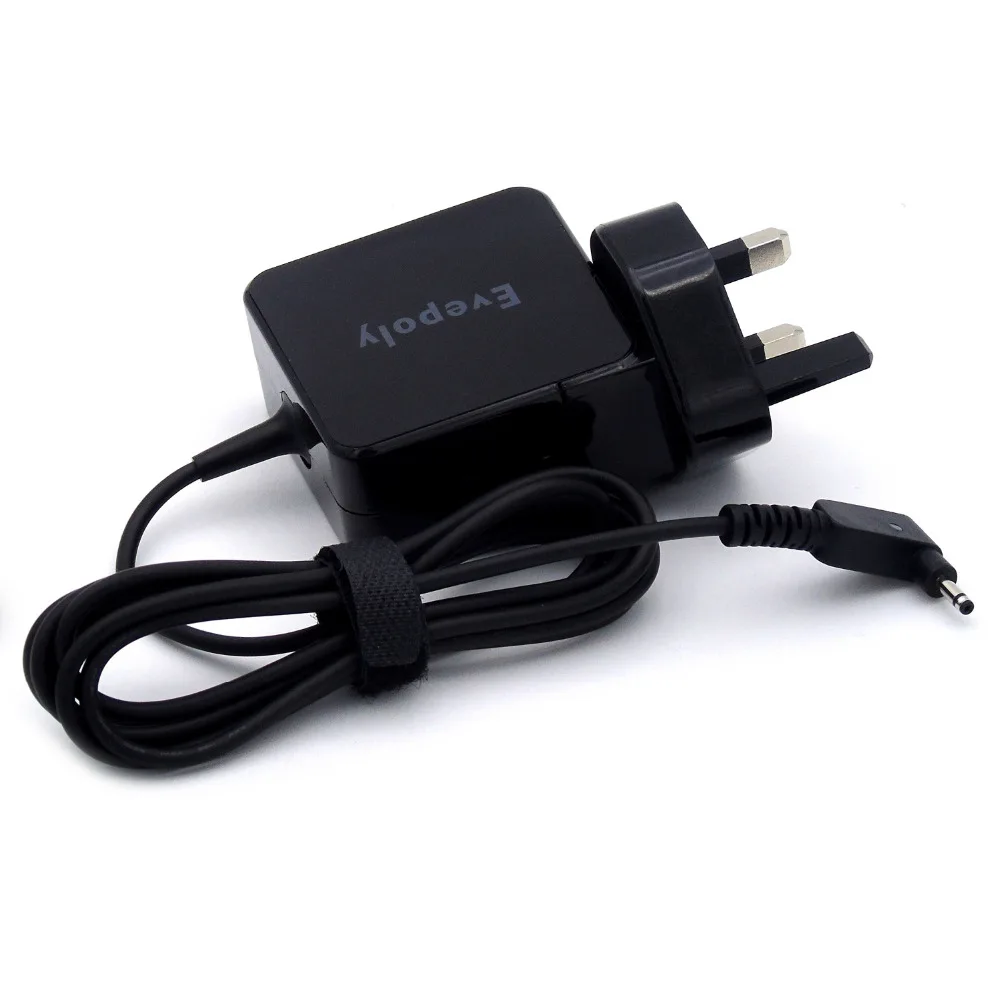 Evepoly ес/сша/великобритания plug 19 В 2.37a 3.0*1.1 мм 45 Вт постоянного тока к сетевой