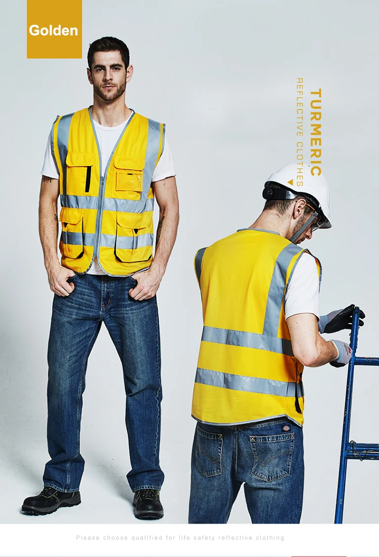 Sfvest hi vis жилет светоотражающий Детская безопасность жилет высокой видимости на молнии спереди Детская безопасность жилет с светоотражающие полосы спецодежды