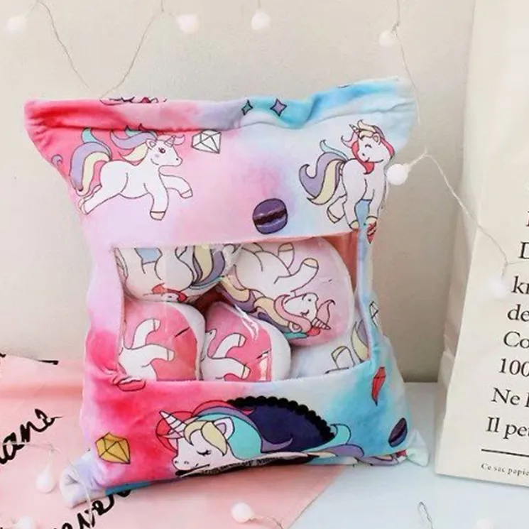 candice guo! super cute plush toy lovely cartoon colorful unicorn one bag soft stuffed cushion girls birthday Christmas gift 1pc candice guo! super cute plush toy lovely cartoon colorful unicorn one bag soft stuffed cushion girls birthday Christmas gift 1pc
