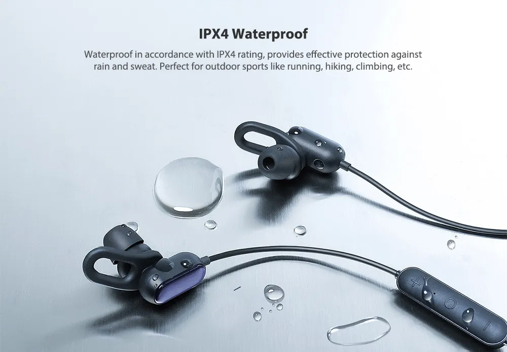 Xiaomi YDLYEJ03LM IPX4 Waterproof In-ear Sports Earphone Bluetooth Earbuds with Line Control Microphone Youth Edition- White